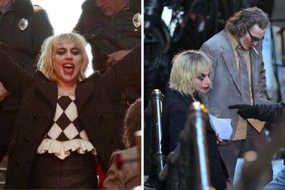 Lady Gaga surge irreconhecível como Arlequina em filmagens de ‘Coringa’